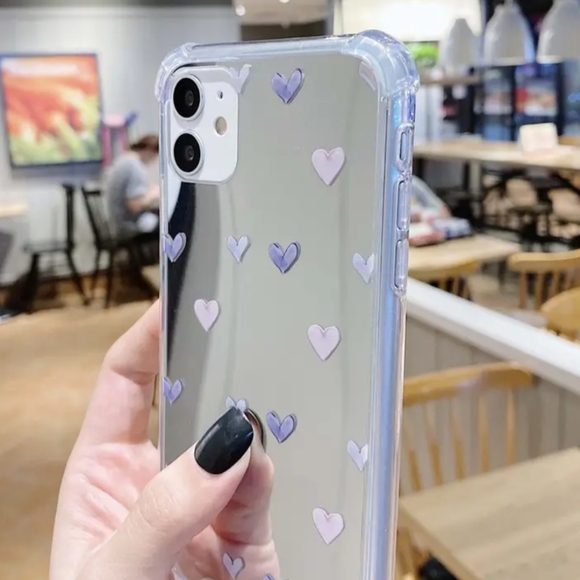 Brand new Apple IPhone 14 Pro Max Mirror Heart 🩶🩶🩶Silicone Phone - Picture 2 of 6